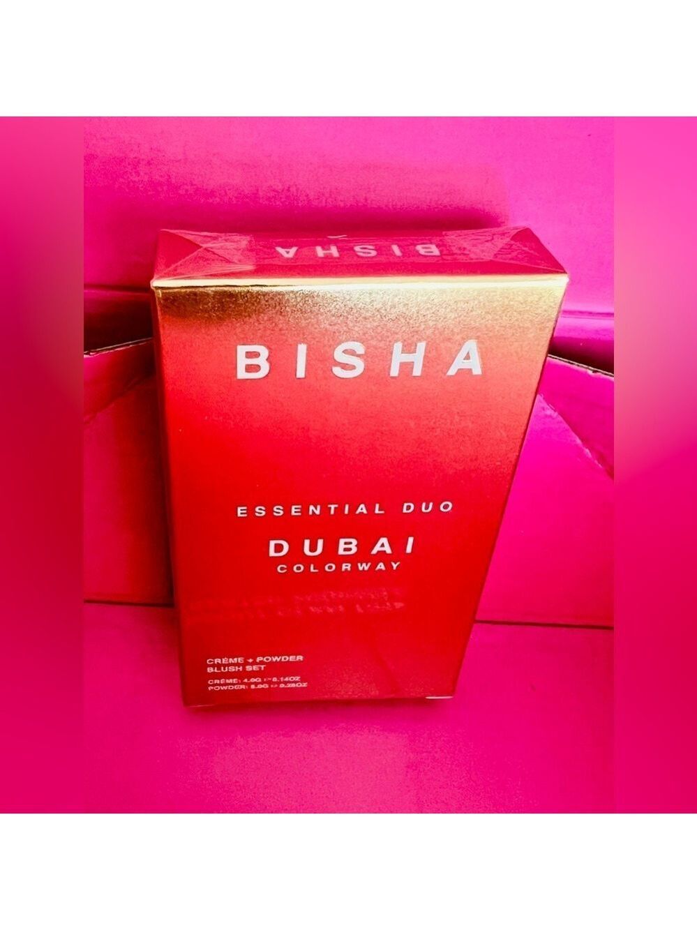 Brand New! Bisha Essential Duo Dubai Colorway Crème + Powder Blush Set